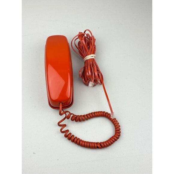 Vintage Western Electric Trimline Touch Tone Wall Telephone Burnt Orange DL2425 - Picture 5 of 10